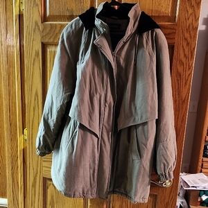 The Limited Tan Hooded Trench Coat